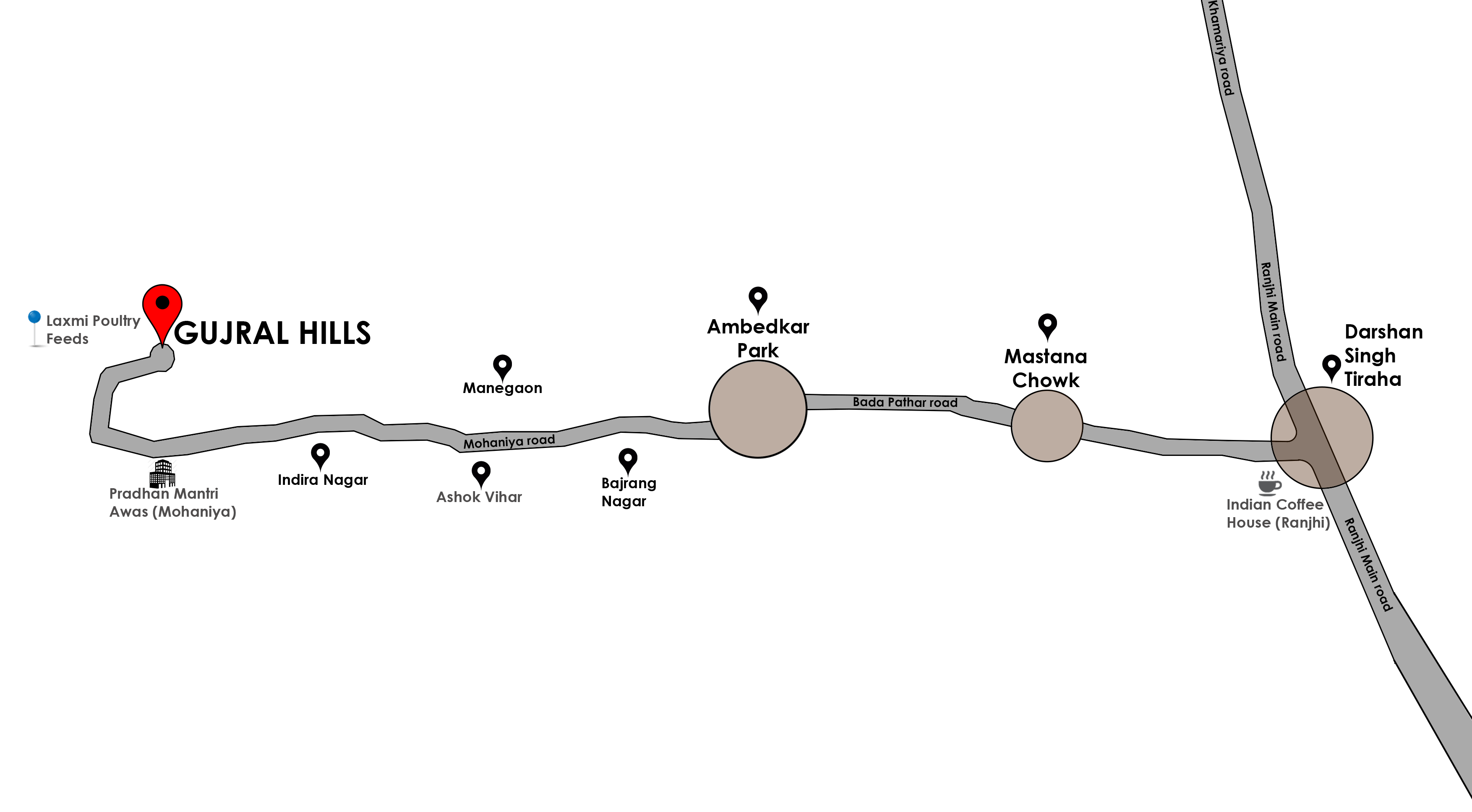Gujral Hills Location Map