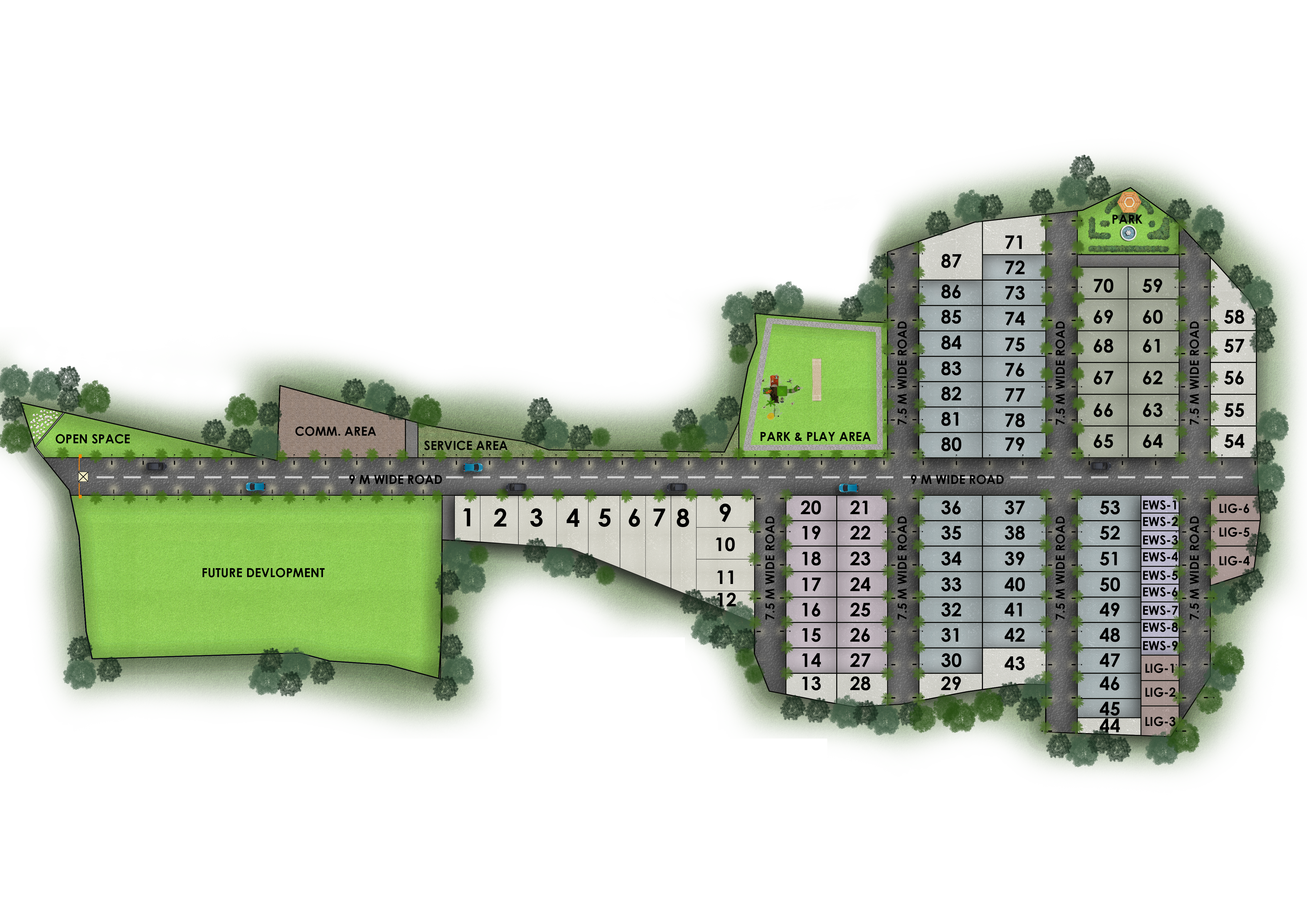 Gujral Hills Plot Layout